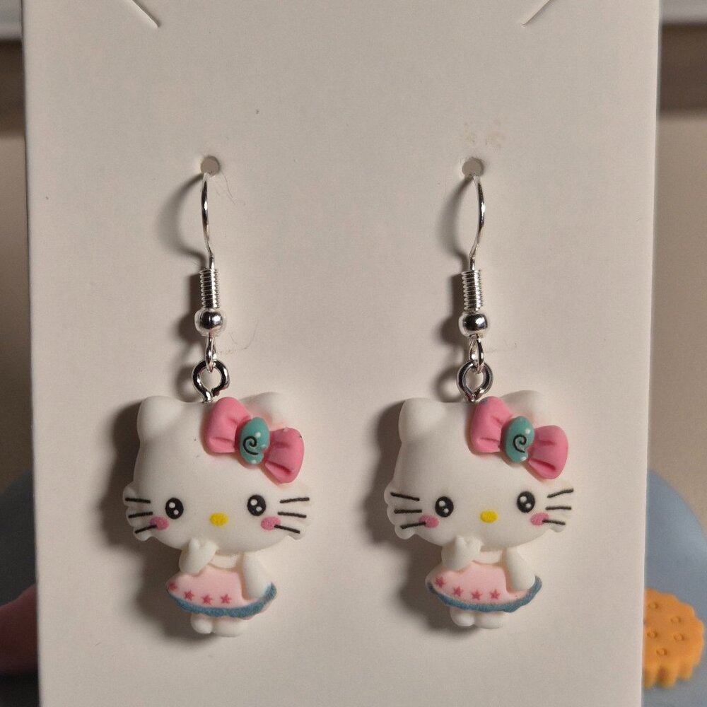 Sanrio Hello Kitty Cute Earrings Kawaii Accessories